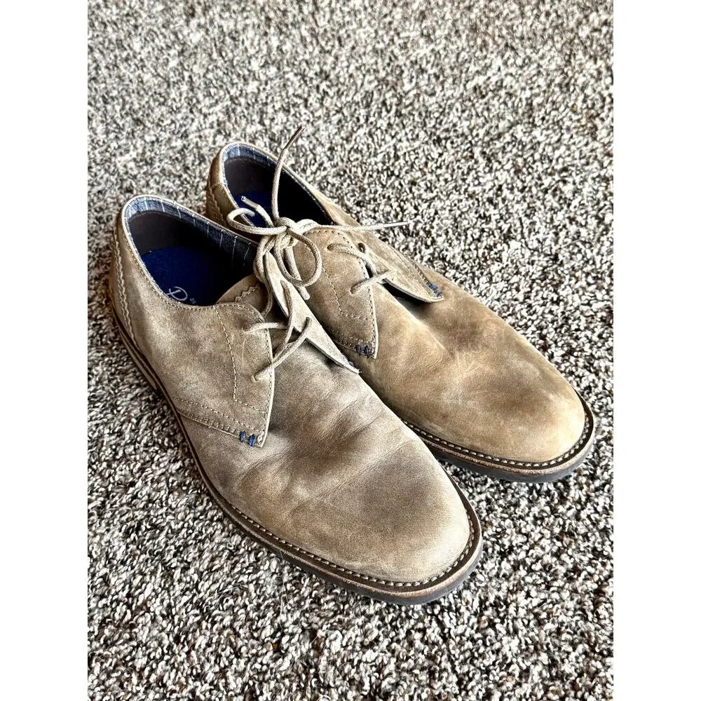 Penguin by Munsingwear Men’s Tan Suede Oxford Casual Dress Shoes Size 9.5